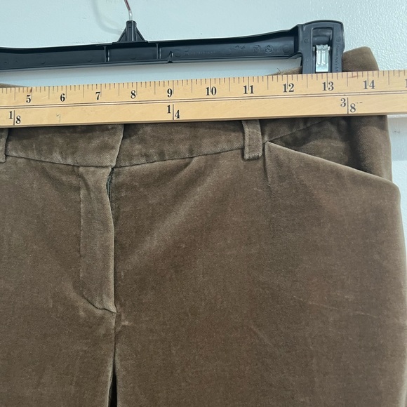 Theory Brown Velvet Low Rise Pants Sz. 6 - Picture 4 of 6
